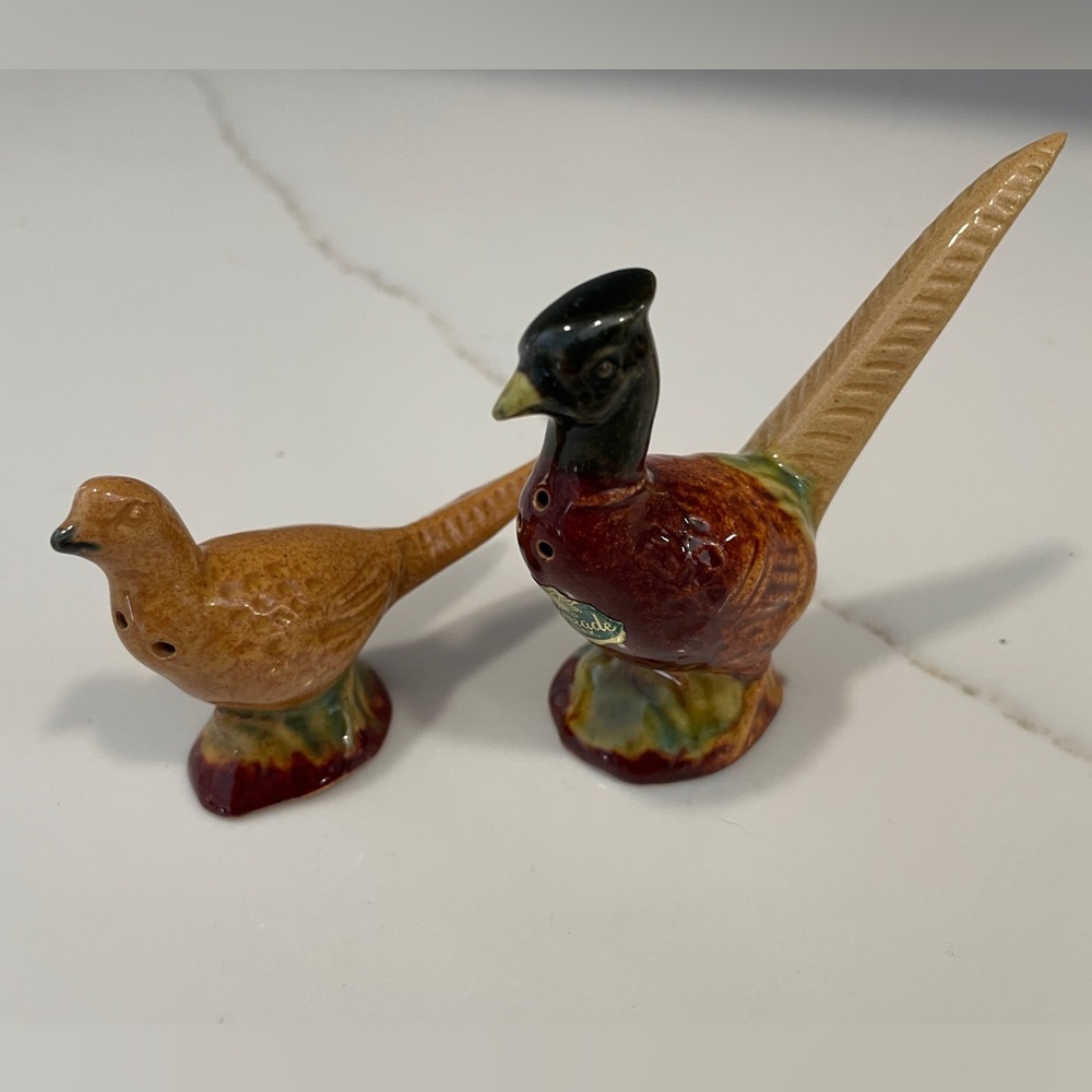 Rosemeade Pheasant Salt and Pepper Shakers Small Hen